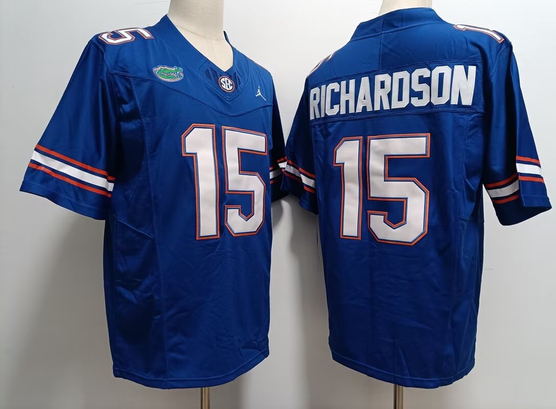 2024 NCAA Men Crocodile #15 Anthony Richards blue jerseys->ncaa teams->NCAA Jersey